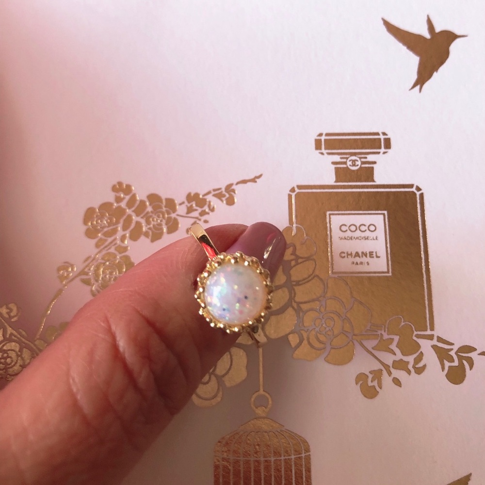 Dainty Opal Stacking Ring - Picture 5 of 8